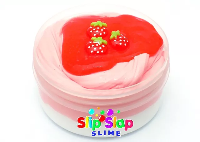 Super Strawberry Swirl Pink Butter Slime - Scented Slimes | Australia Made