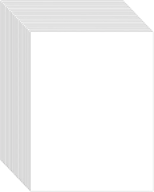 A4 Premium White Cardstock Paper - 50 Sheets, 100 Lb Weight, For Printing, Crafts, Office Use