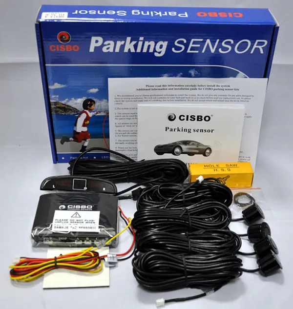 CISBO Front Parking 4 Sensor Kit with Audio Buzzer Alarm LED Display