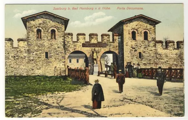 AK Bad Homburg, Saalburg, Porta Decumana, 1910