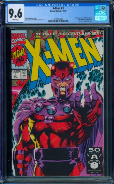X-Men #1 CGC 9.6 NM+ Wp 1st Acolytes App Marvel Comics 1991 Magneto Jim Lee Cvr