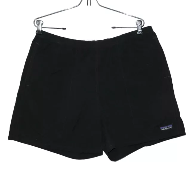 PATAGONIA SZ L Women's Black Nylon Shorts Built In Underwear Hiking ...