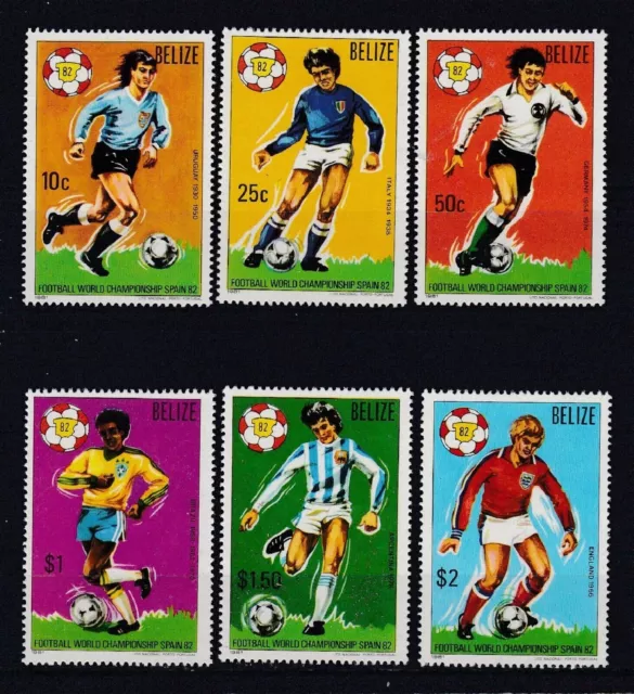 Belize postfrisch MiNr. 614-619 Fußball WM Spanien 1982