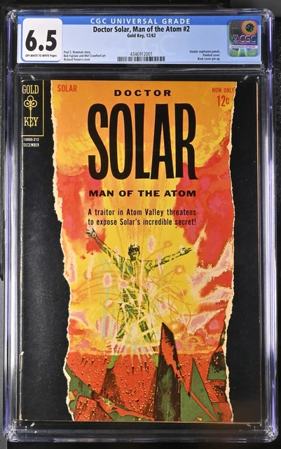 Gold Key 1962 Doctor Solar, Man of the Atom #2 CGC 6.5 FN 1st Nuro (NEW SLAB)