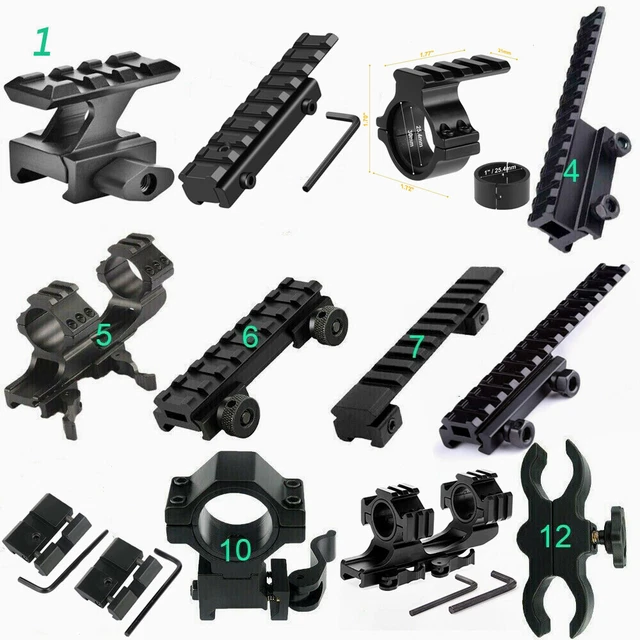 HUNTING RIFLE SCOPE Mount Base Riser Mount Ring Adapter 20mm Picatinny