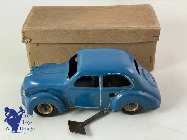 Renault 4 CV police CIJ 1er modèle à friction E.O 1954 - échelle 1/20ème (très rare