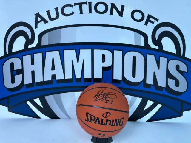 John Starks Signed Autographed Wilson I/O Replica Sliver Series Basketball JSA