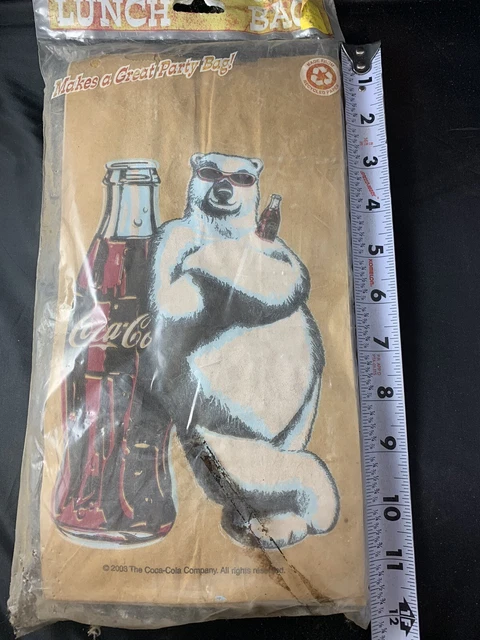 Coca-Cola Lunch Bags/Sacks Classic Coke Bottle Design Vintage 2003 NOS Ephemera