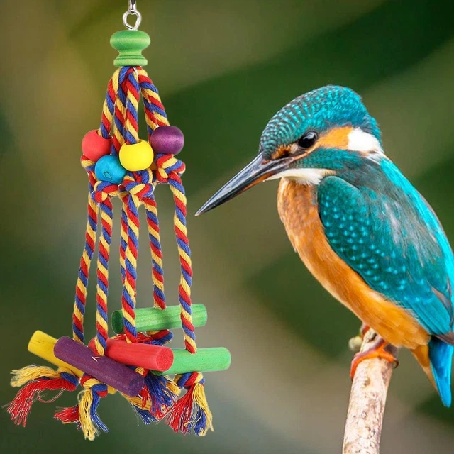 Parrot Chew Toy Bird Climbing Ladder Bird Tearing Toys Bird Rope Perches