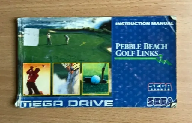 SEGA Mega Drive Instruction Manual - PEBBLE BEACH GOLF LINKS