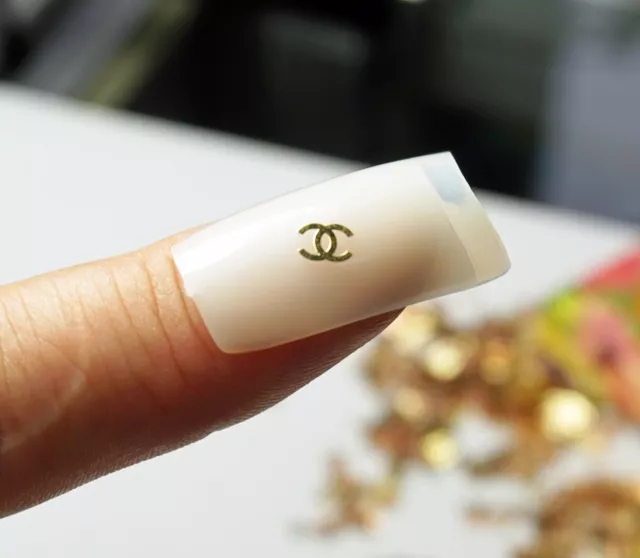 Gold menal Louis Vuitton 3D nail art decoration Nail stickers Nail charm Nail  decal