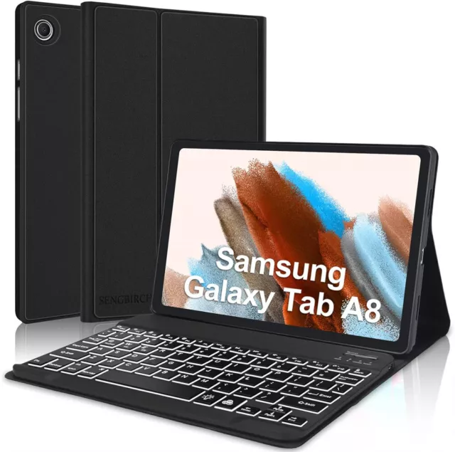 Backlit Keyboard Case For Samsung Galaxy Tab A8 10.5" SM-X200 X205 X207 Tablet