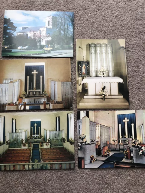 5 Unused Postcards. St. Matthew’s Church, Millbrook, Jersey