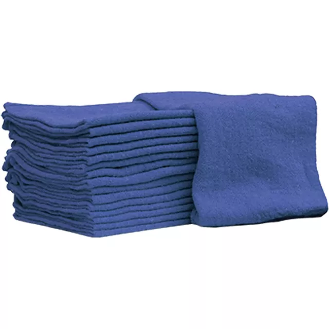 Auto Mechanic Shop Towels Cotton Shop Rags Commercial Grade 25 Pack for Cleaning