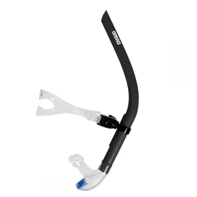 Arena Front Swim Snorkel IIl - Black, Swimming Training Front Snorkel