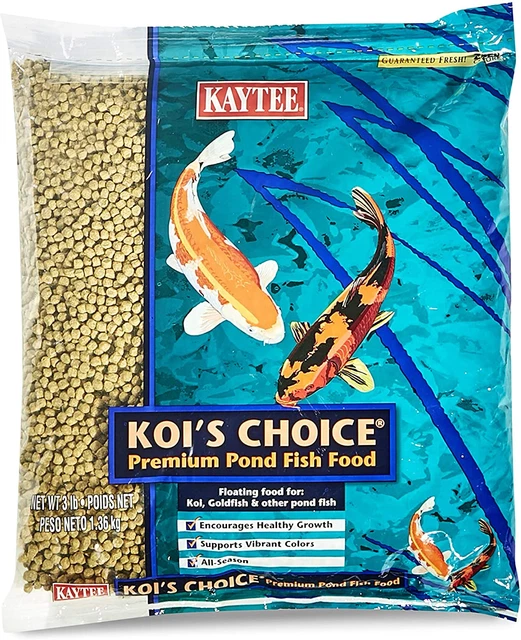 Bulk Aquarium Fish Food Kaytee Koi'S Choice Koi Floating, 3 Pound, FREE SHIPPING
