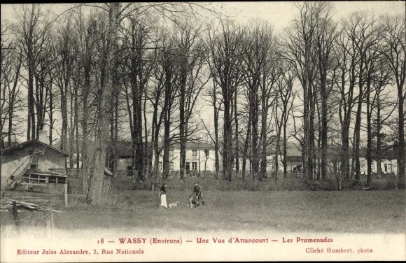 Ak Attancourt Haute Marne, Les Promenades - 3948857