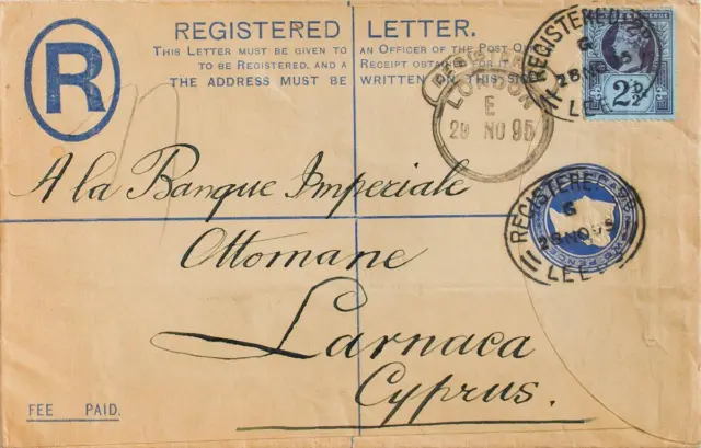Groß Britannien. Ganze Postal. Umschlag Yvert 95. 1898. 2 P Übersee Polyac