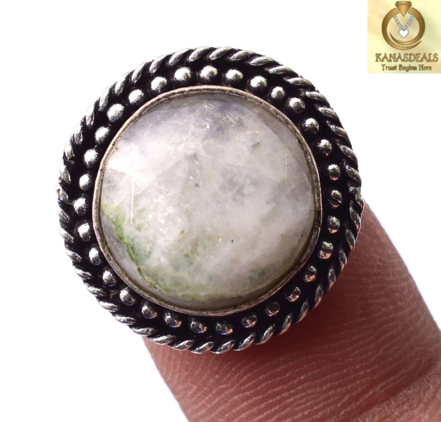 Rainbow Moonstone Plated Ring Exclusive Jewellery 7 GM Value-Priced @1.99-69938