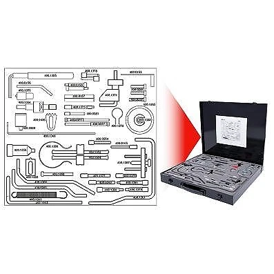 KS TOOLS Set utensili regolazione motore per PSA, 49 pezzi