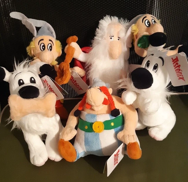 Lot de 6 Peluches Astérix Collection 2020, Lidl NEUF
