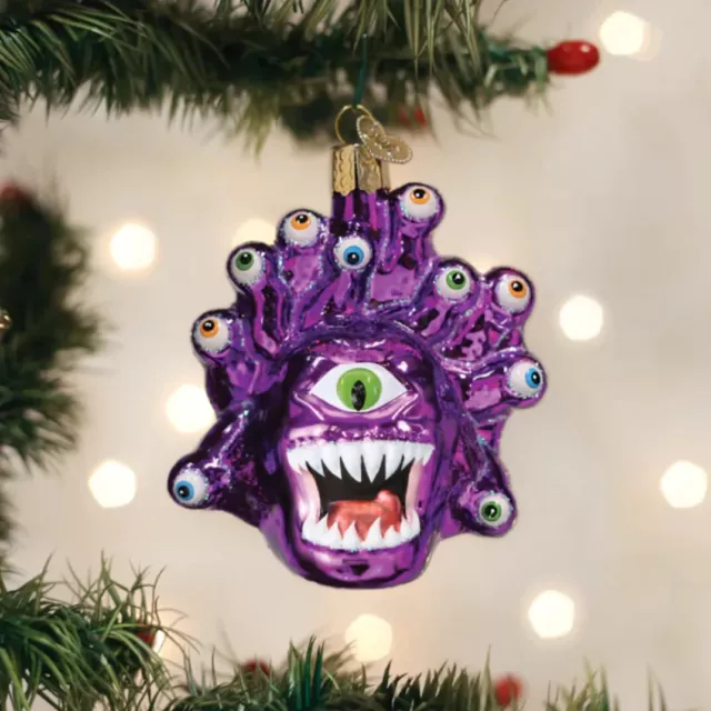 Old World Christmas DUNGEONS & DRAGONS BEHOLDER (44229) Glass Ornament w/OWC Box