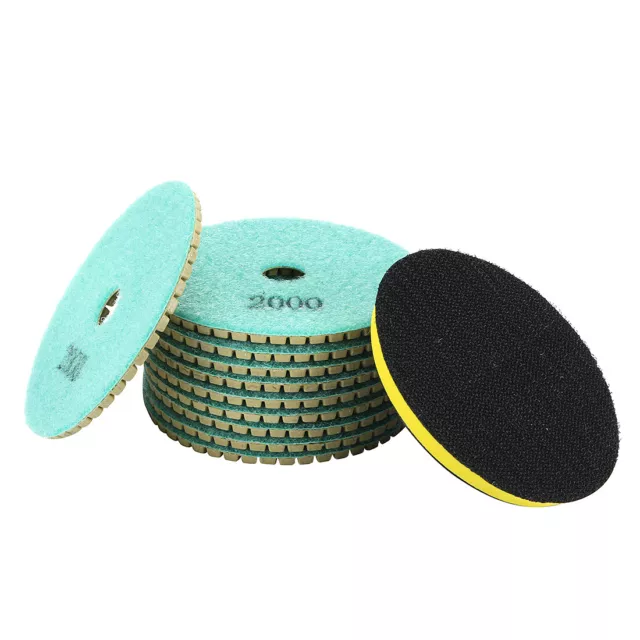 4" Diamond Wet Polishing Pad Grit 2000 10pcs for Granite Concrete Marble