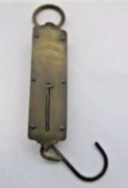 Vintage Chatillon's Balance #2 Brass Antique Hanging Scale 25 Lb New York