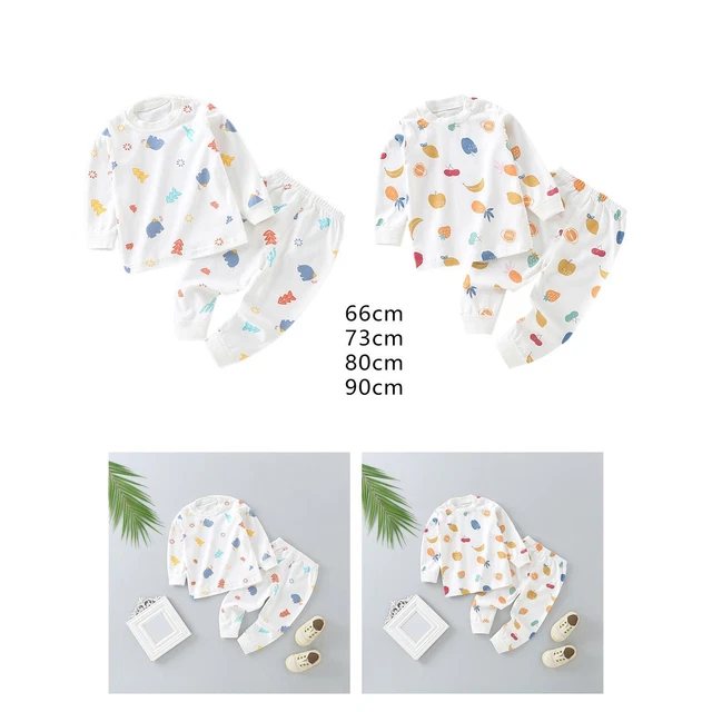 Pigiama per bambini carino Set pigiama traspirante manica lunga per bambine