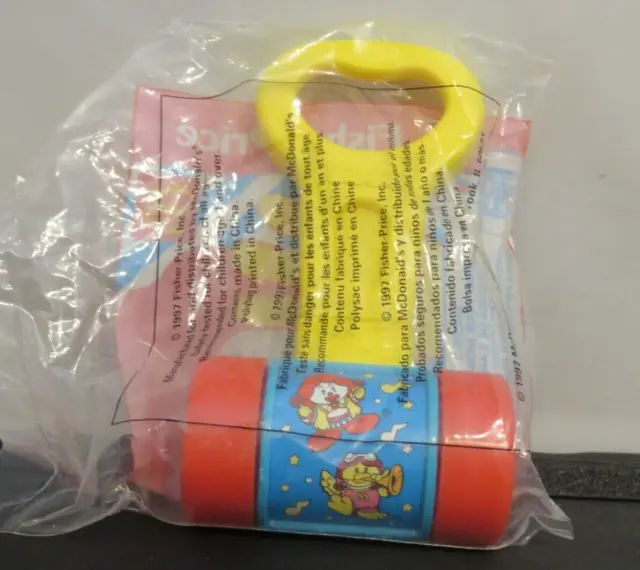 1997 Fisher Price McDonalds Happy Meal Under 3 Toy - Push Toy