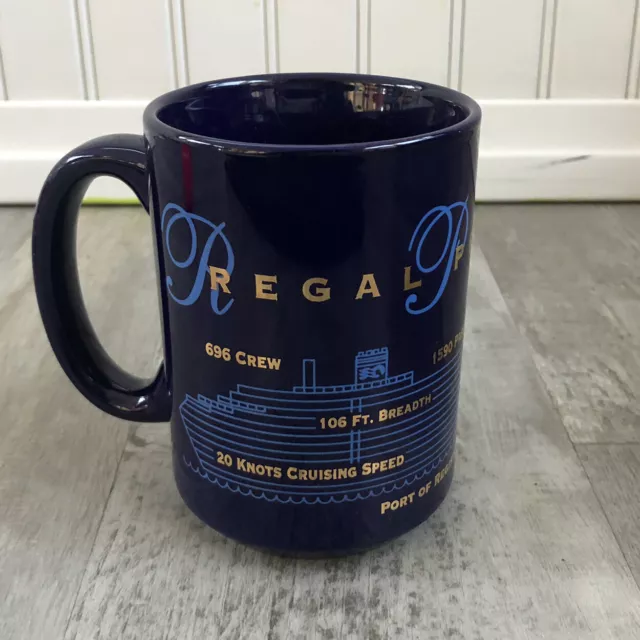 Regal Princess Cruise Ship Coffee Mug Facts Measurements Vacation Souvenir