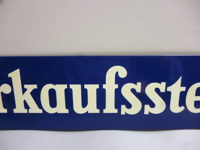 Verkaufsstelle Orig. altes Blechschild 1950er Jahre Bier Tante Emma Laden Depot 3