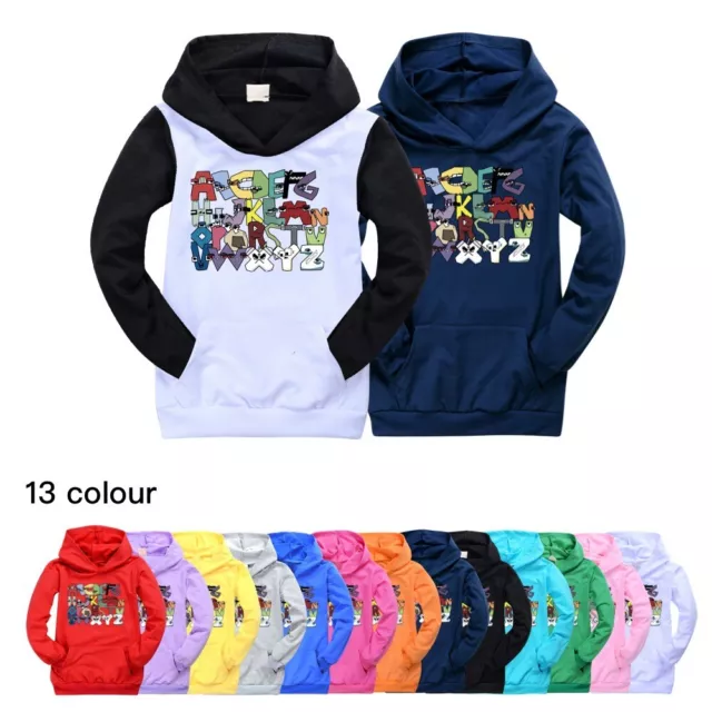 New Kids Alphabet lore Hoodie Boys Hooded Pullover Sweatshirt Casual T-shirt Top