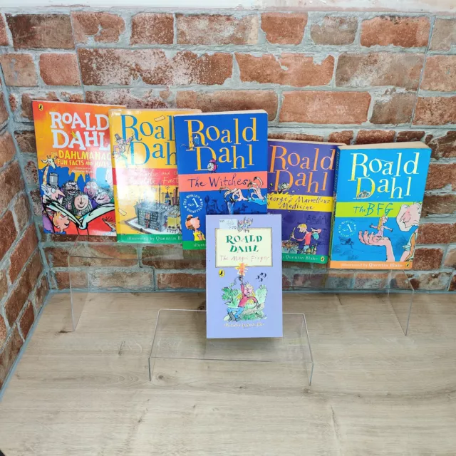 6 x Roald Dahl Books Bundle - BFG, Witches, Charlie & The Chocolate Factory