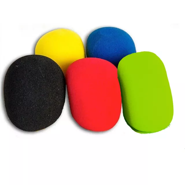 5 Pack Mix Colours Handheld Microphone Karaoke DJ Windshield Sponge Foam Mic