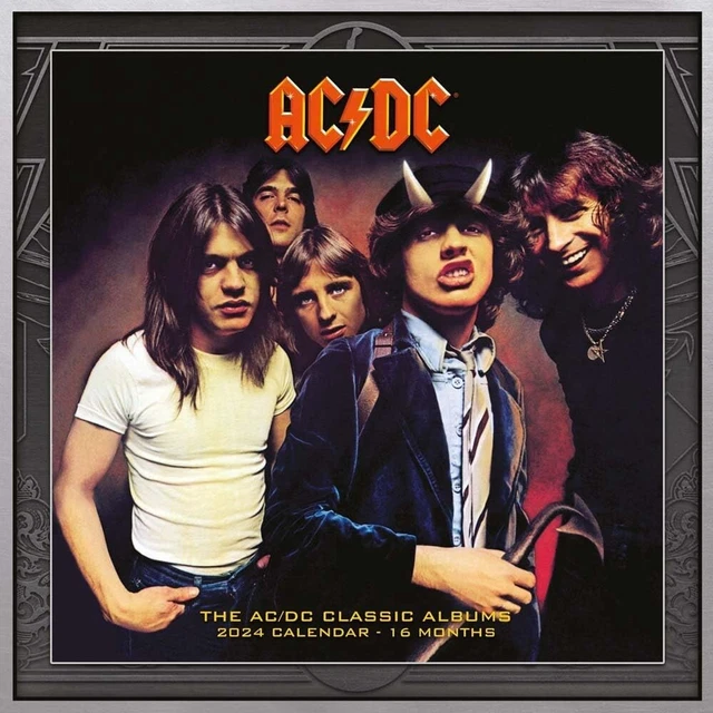AC/DC OFFICIAL 2024 Calendar Officially Licensed 15.75 PicClick