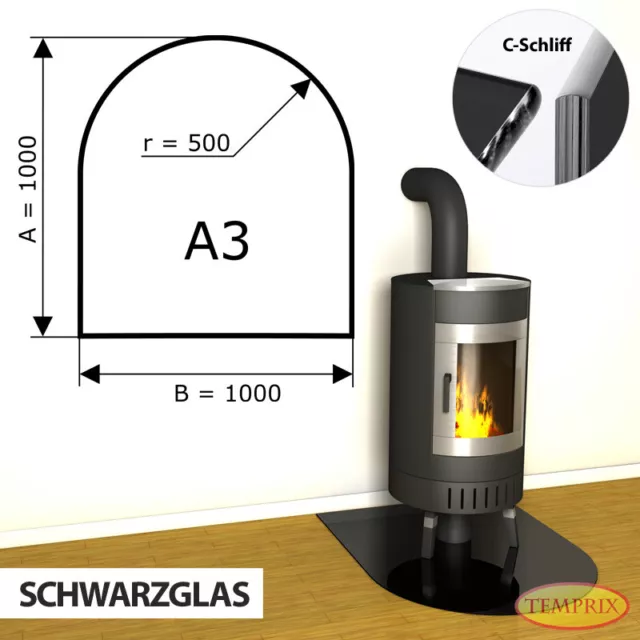 Estufa Placa de Fondo Cristal Protección Chispas Plancha Horno Bandeja Suelo -