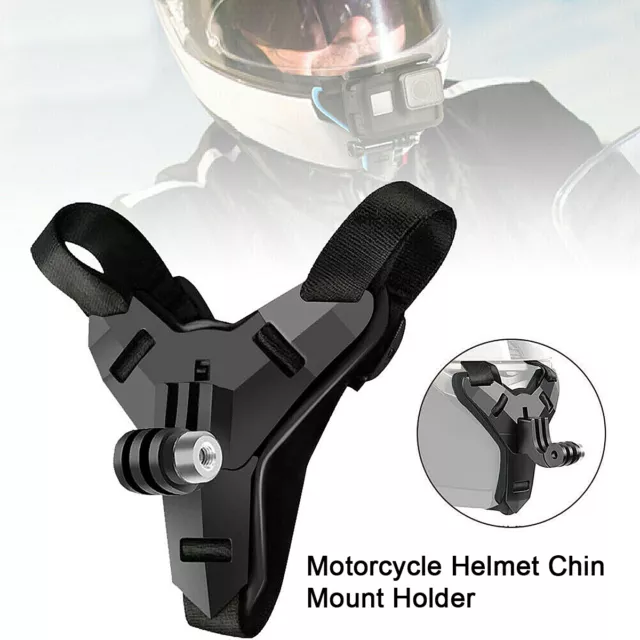 Motorcycle Helmet Chin Strap Mount Holder for GoPro Hero 9 8 7 5 Action Camera