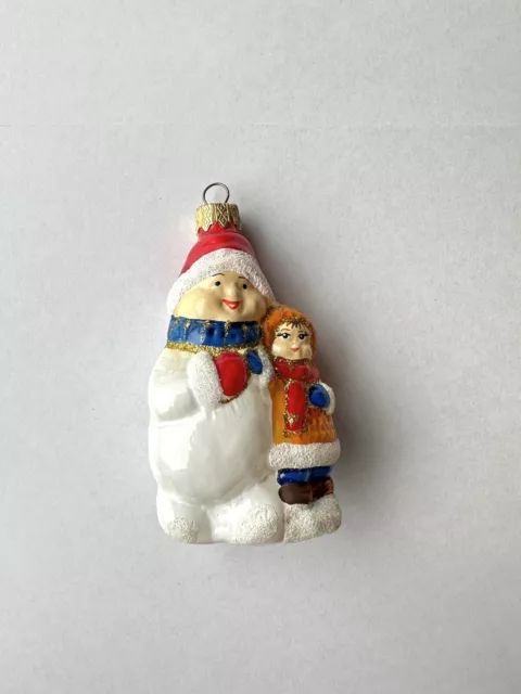 Weihnachtsbaumschmuck der Schneemann handbemalt