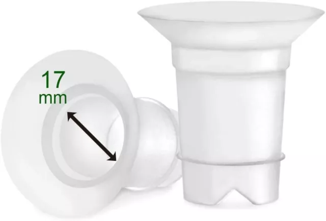 Insertos de brida Maymom para taza colección Freemie 25 mm. 2 piezas/cada uno