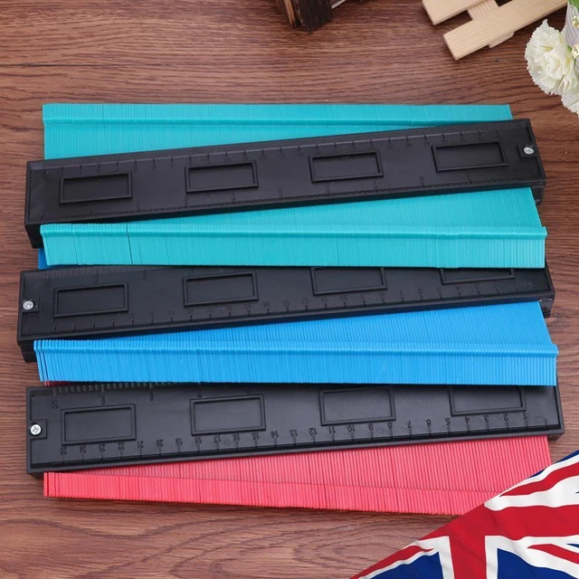 PLASTIC IRREGULAR SHAPER Profile Ruler Gauge Duplicator Contour Scales ...