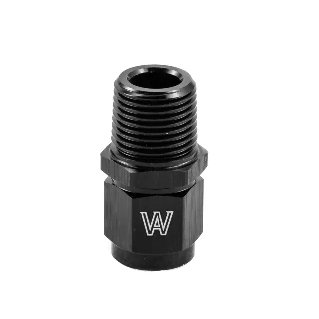 Aluminum -6AN AN6 Female Flare to 3/8 NPT Male Adapter BLACK Fitting