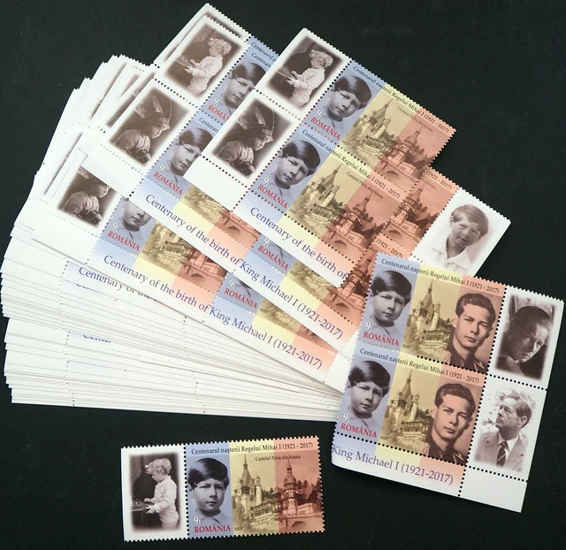 Rumänien 2021, Serie "König Michael I." **/MNH, MiNr. 7936/37A (75), ME 975,-