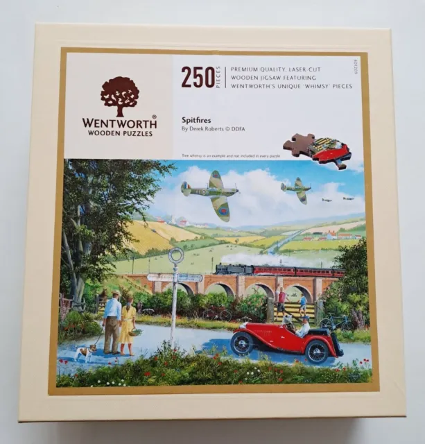 Wentworth Wooden Jigsaw Puzzle Spitfires 250 Pieces 801209 Excellent Condition