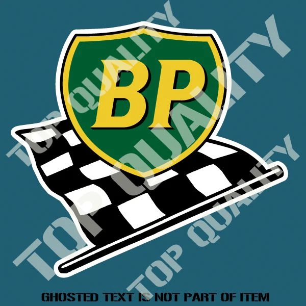VINTAGE BP PETROLEANA Decal Sticker Vintage PETROL OIL Hot Rod Rat Rod ...