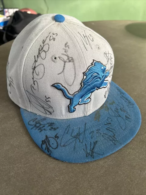 Detroit Lions Autograph Hat! Stephen Tulloch and More from the 2011 Era!