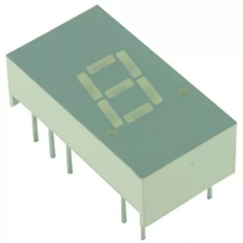 5 x 7.6mm (0.3in) LED 7 Segment Red Com Anode RS Quality 235-9562