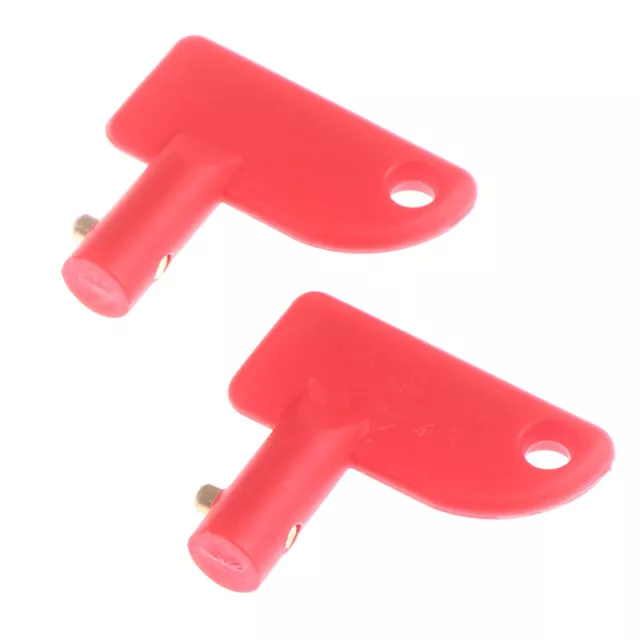 2pcs Battery Cut Off Kill Isolator Switch Spare Keys For Marine Auto Boat TEL