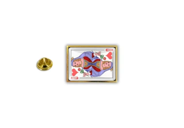 pins pin badge pin's metal avec pince papillon carte jeux reine de cur