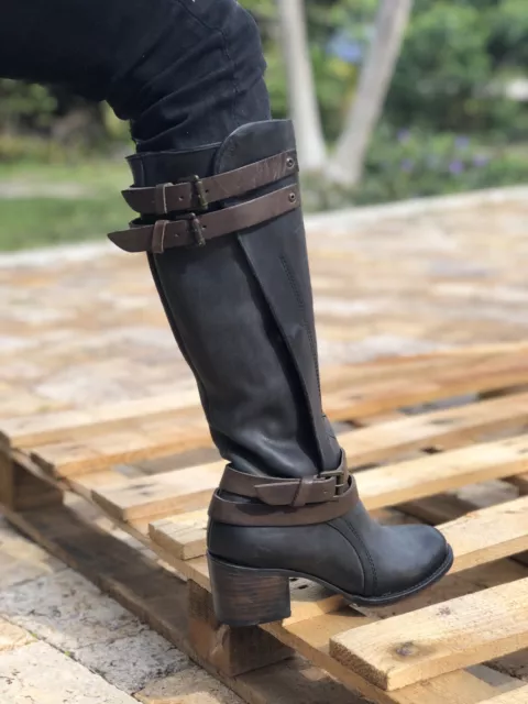 NEUF Bottes en cuir Freebird par Steven Clive taille 6 rares 2